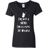 T-Shirts Black / S Not a Nerd Women's V-Neck T-Shirt