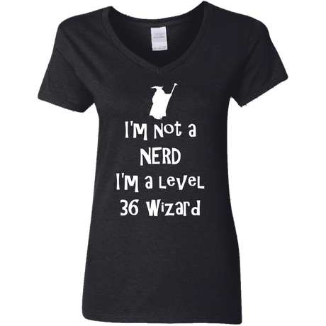 T-Shirts Black / S Not a Nerd Women's V-Neck T-Shirt