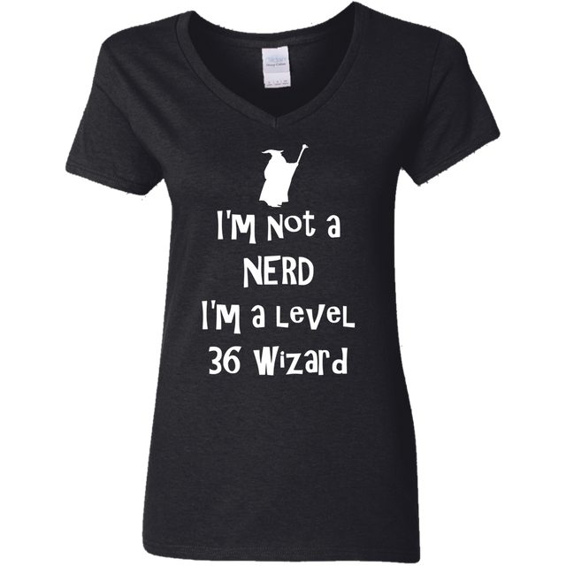 T-Shirts Black / S Not a Nerd Women's V-Neck T-Shirt