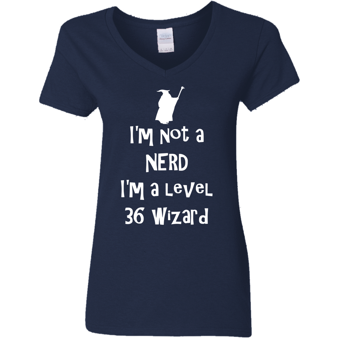 T-Shirts Navy / S Not a Nerd Women's V-Neck T-Shirt