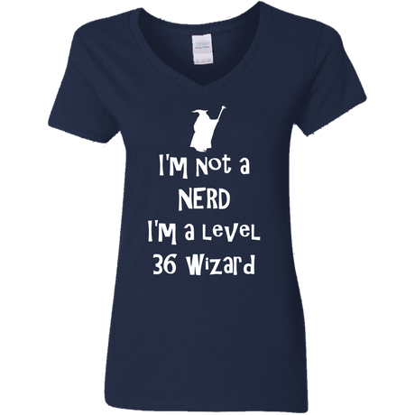 T-Shirts Navy / S Not a Nerd Women's V-Neck T-Shirt