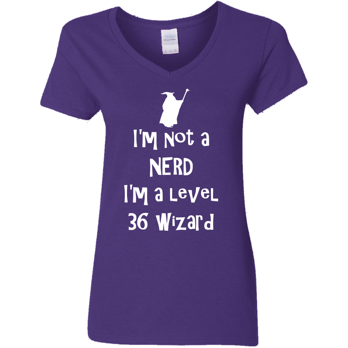 T-Shirts Purple / S Not a Nerd Women's V-Neck T-Shirt