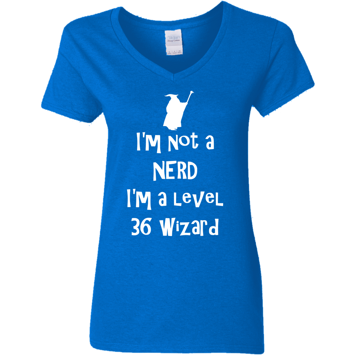 T-Shirts Royal / S Not a Nerd Women's V-Neck T-Shirt