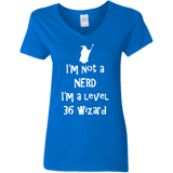 T-Shirts Royal / S Not a Nerd Women's V-Neck T-Shirt