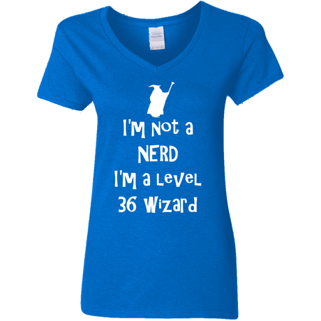 T-Shirts Royal / S Not a Nerd Women's V-Neck T-Shirt