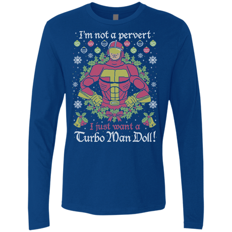 T-Shirts Royal / Small NOT A PERVERT Men's Premium Long Sleeve