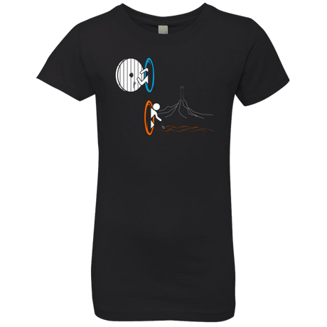 T-Shirts Black / YXS Not a Simply Portal Girls Premium T-Shirt