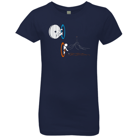 T-Shirts Midnight Navy / YXS Not a Simply Portal Girls Premium T-Shirt