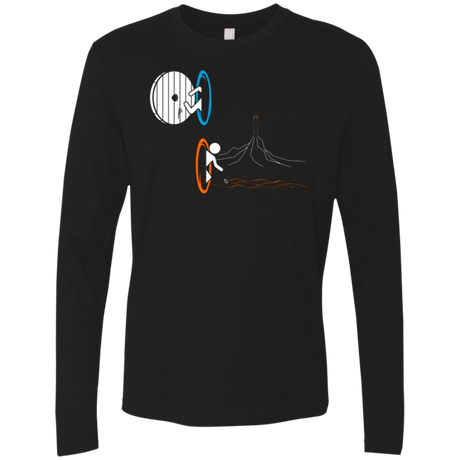 T-Shirts Black / Small Not a Simply Portal Men's Premium Long Sleeve