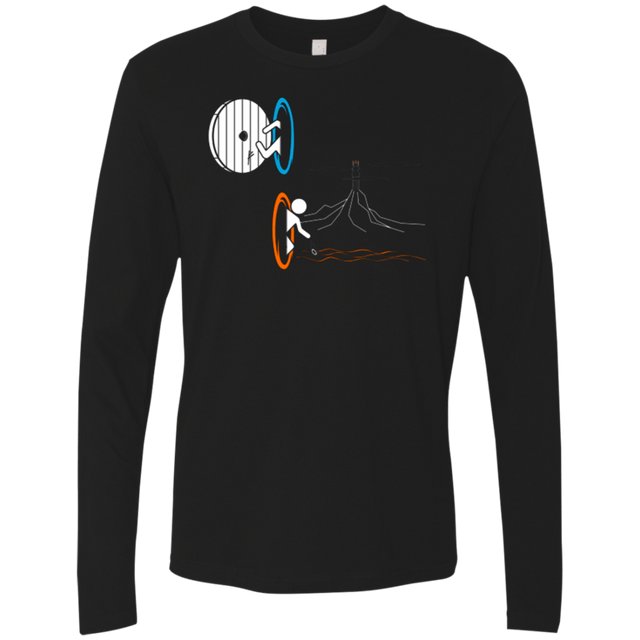 T-Shirts Black / Small Not a Simply Portal Men's Premium Long Sleeve