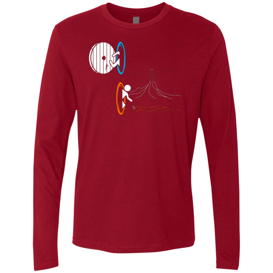 T-Shirts Cardinal / Small Not a Simply Portal Men's Premium Long Sleeve