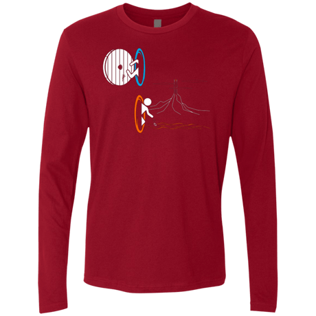 T-Shirts Cardinal / Small Not a Simply Portal Men's Premium Long Sleeve
