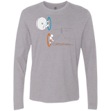 T-Shirts Heather Grey / Small Not a Simply Portal Men's Premium Long Sleeve