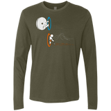 T-Shirts Military Green / Small Not a Simply Portal Men's Premium Long Sleeve