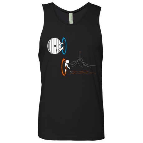 T-Shirts Black / Small Not a Simply Portal Men's Premium Tank Top
