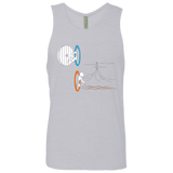 T-Shirts Heather Grey / Small Not a Simply Portal Men's Premium Tank Top