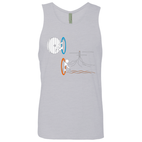 T-Shirts Heather Grey / Small Not a Simply Portal Men's Premium Tank Top