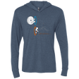 T-Shirts Indigo / X-Small Not a Simply Portal Triblend Long Sleeve Hoodie Tee