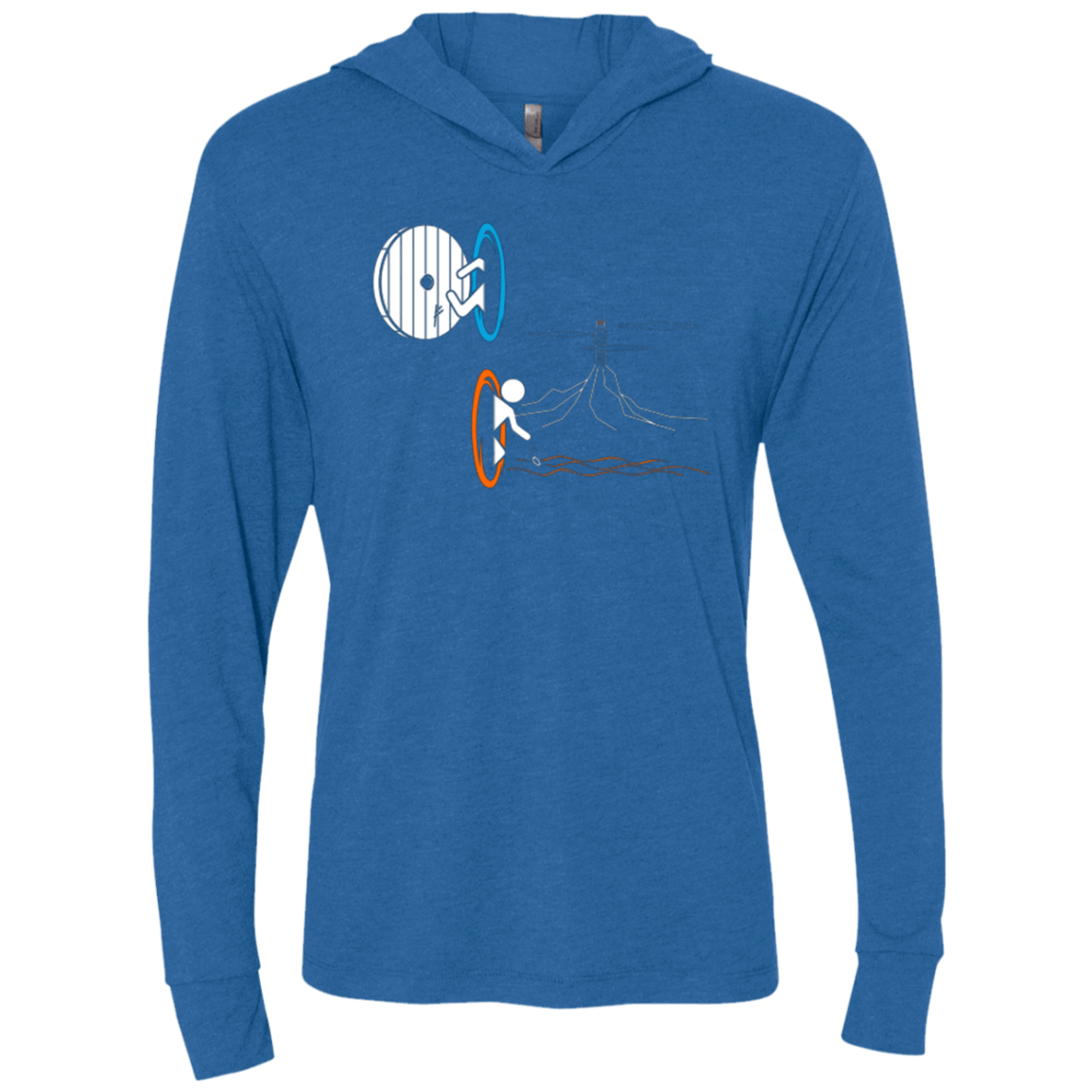 T-Shirts Vintage Royal / X-Small Not a Simply Portal Triblend Long Sleeve Hoodie Tee