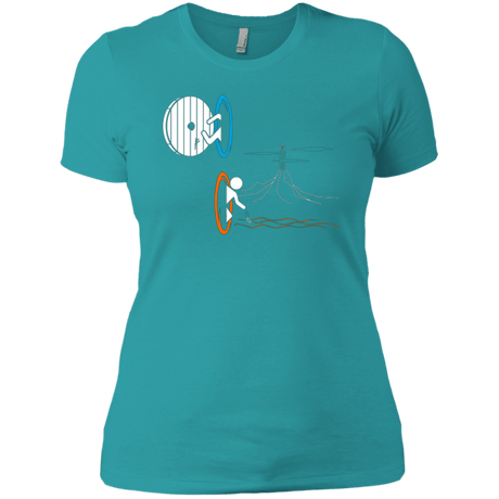 T-Shirts Tahiti Blue / X-Small Not a Simply Portal Women's Premium T-Shirt