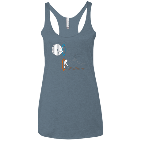 T-Shirts Indigo / X-Small Not a Simply Portal Women's Triblend Racerback Tank