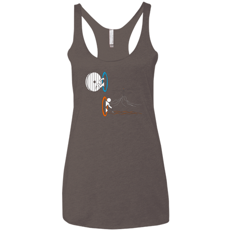 T-Shirts Macchiato / X-Small Not a Simply Portal Women's Triblend Racerback Tank