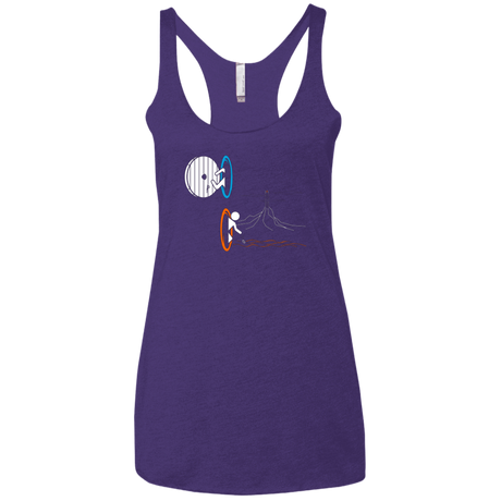 T-Shirts Purple / X-Small Not a Simply Portal Women's Triblend Racerback Tank