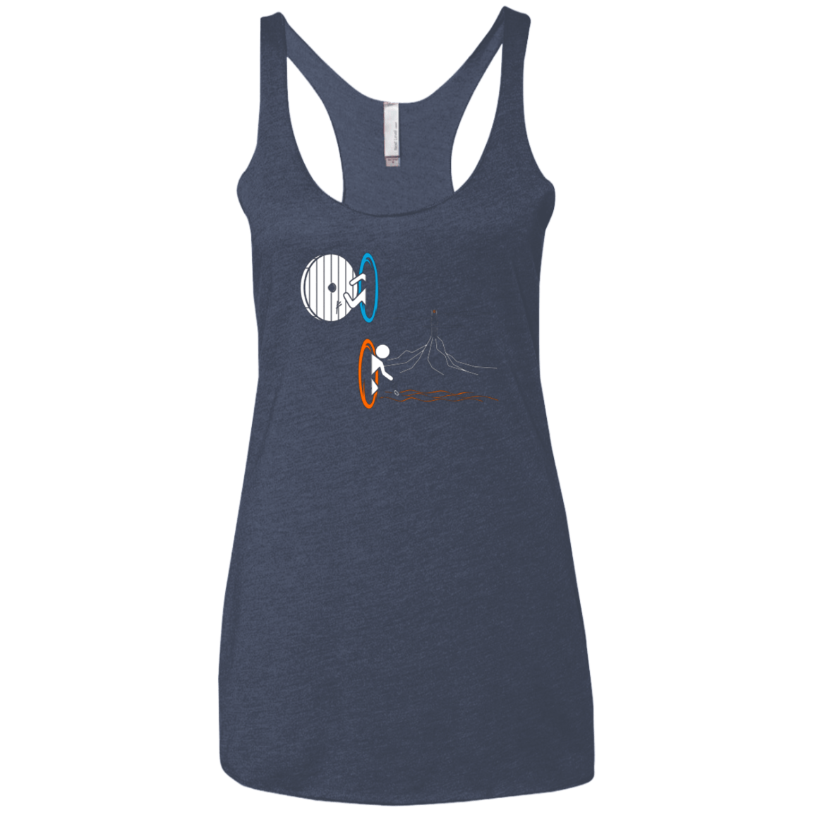 T-Shirts Vintage Navy / X-Small Not a Simply Portal Women's Triblend Racerback Tank