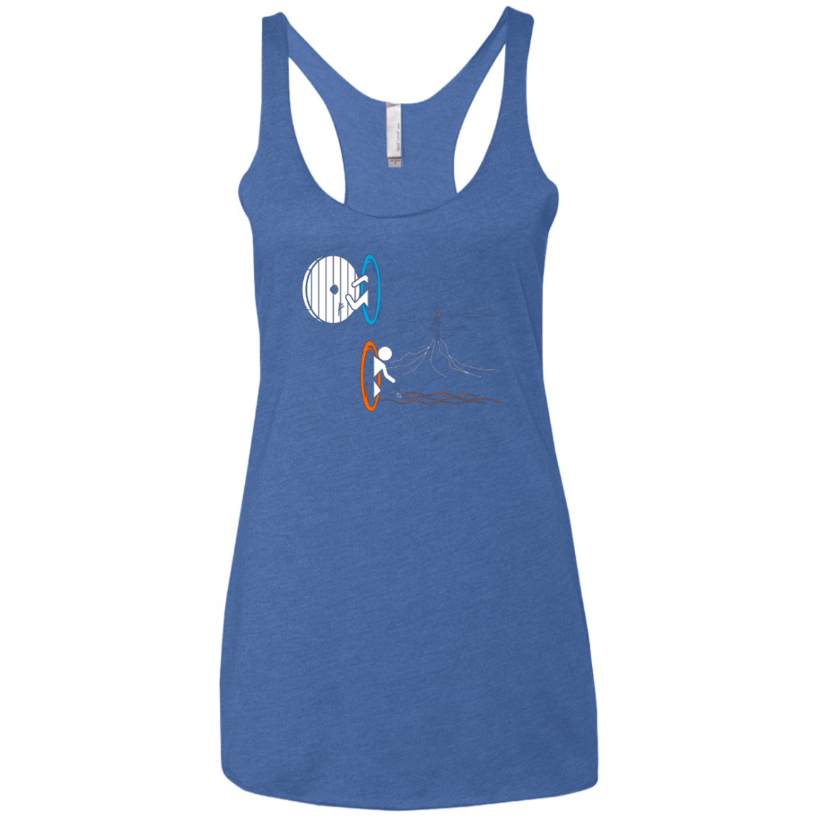 T-Shirts Vintage Royal / X-Small Not a Simply Portal Women's Triblend Racerback Tank