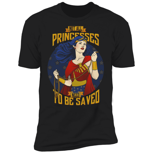 T-Shirts Black / X-Small Not All Princesses Need to be Saved Men's Premium T-Shirt