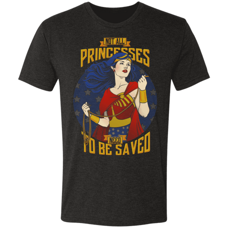T-Shirts Vintage Black / S Not All Princesses Need to be Saved Men's Triblend T-Shirt
