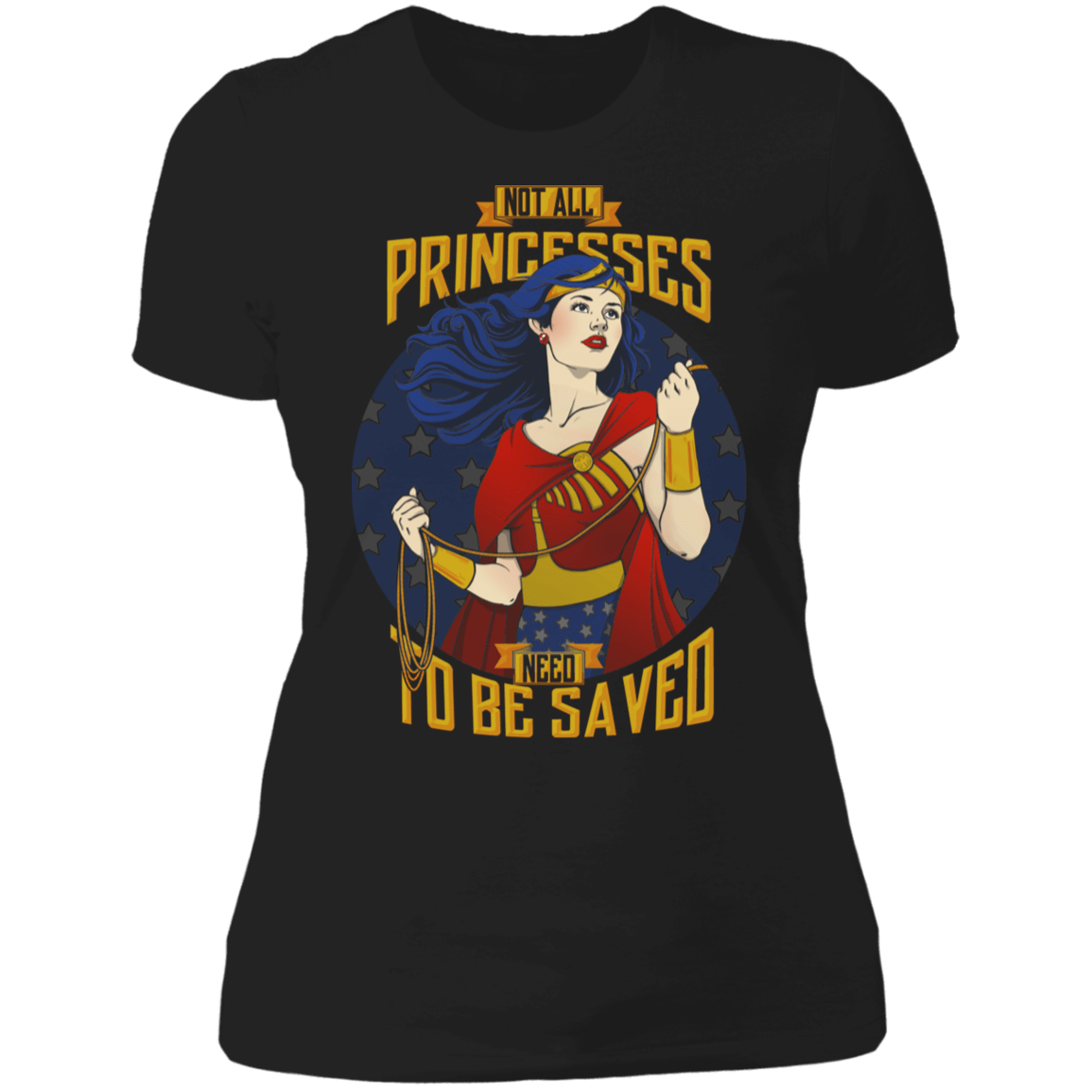 T-Shirts Black / X-Small Not All Princesses Need to be Saved Women's Premium T-Shirt