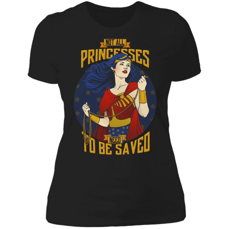 T-Shirts Black / X-Small Not All Princesses Need to be Saved Women's Premium T-Shirt