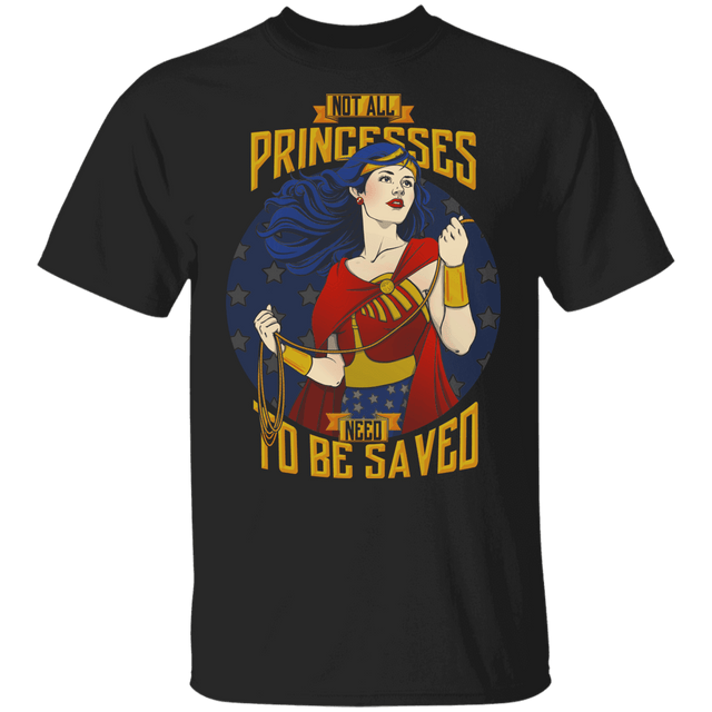 T-Shirts Black / YXS Not All Princesses Need to be Saved Youth T-Shirt