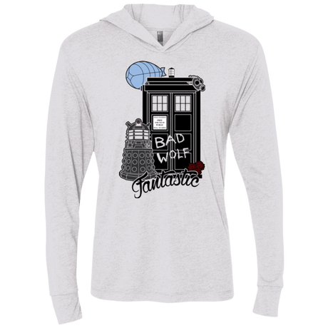 T-Shirts Heather White / X-Small Not Forgotten Nine Triblend Long Sleeve Hoodie Tee