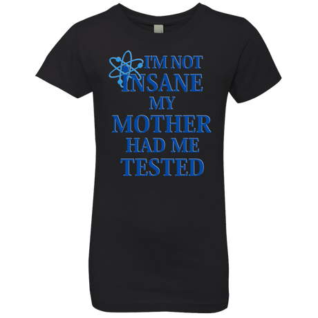 T-Shirts Black / YXS Not insane Girls Premium T-Shirt