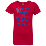 T-Shirts Red / YXS Not insane Girls Premium T-Shirt