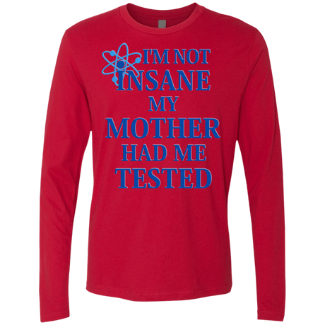 T-Shirts Red / Small Not insane Men's Premium Long Sleeve