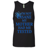 T-Shirts Black / Small Not insane Men's Premium Tank Top