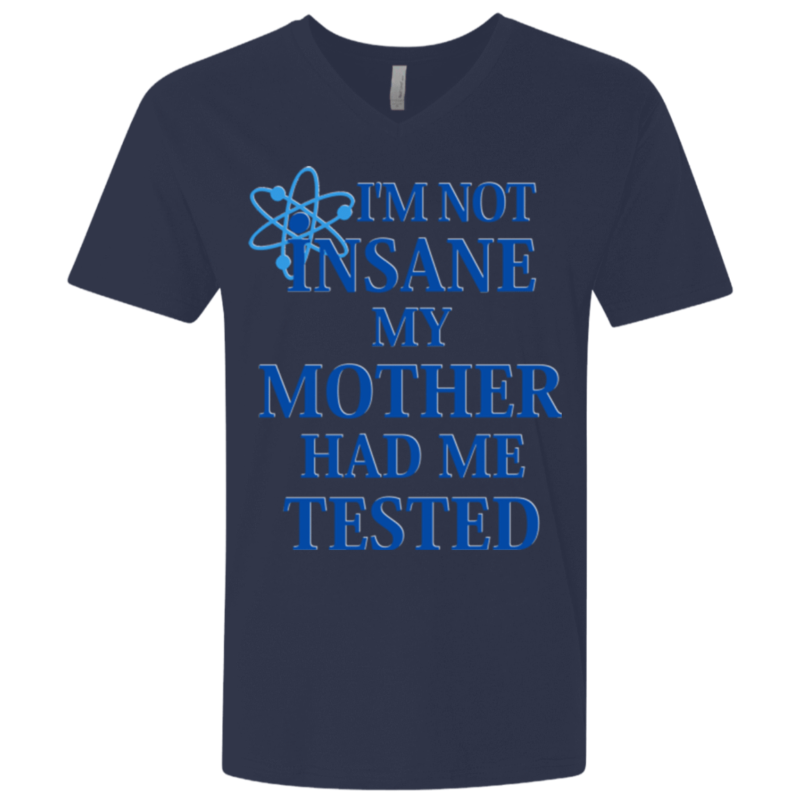 T-Shirts Midnight Navy / X-Small Not insane Men's Premium V-Neck