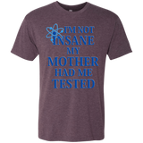 T-Shirts Vintage Purple / Small Not insane Men's Triblend T-Shirt