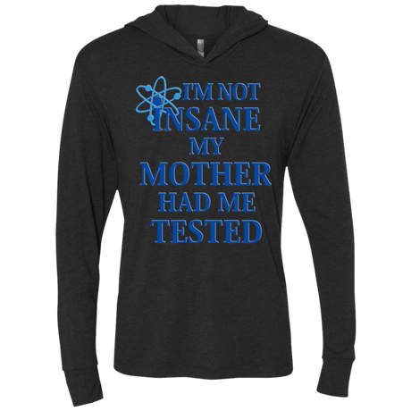 T-Shirts Vintage Black / X-Small Not insane Triblend Long Sleeve Hoodie Tee