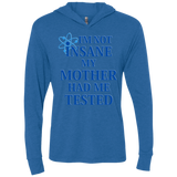 T-Shirts Vintage Royal / X-Small Not insane Triblend Long Sleeve Hoodie Tee