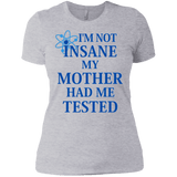 T-Shirts Heather Grey / X-Small Not insane Women's Premium T-Shirt