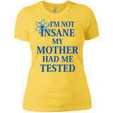 T-Shirts Vibrant Yellow / X-Small Not insane Women's Premium T-Shirt