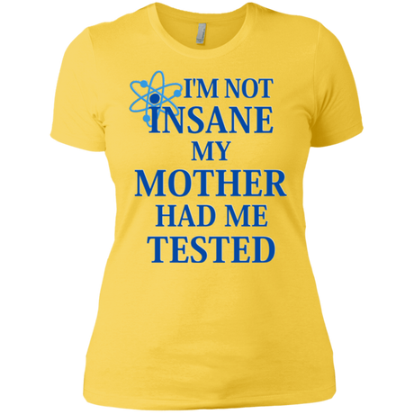 T-Shirts Vibrant Yellow / X-Small Not insane Women's Premium T-Shirt