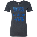 T-Shirts Vintage Navy / Small Not insane Women's Triblend T-Shirt