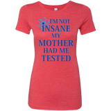 T-Shirts Vintage Red / Small Not insane Women's Triblend T-Shirt