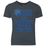 T-Shirts Vintage Navy / YXS Not insane Youth Triblend T-Shirt