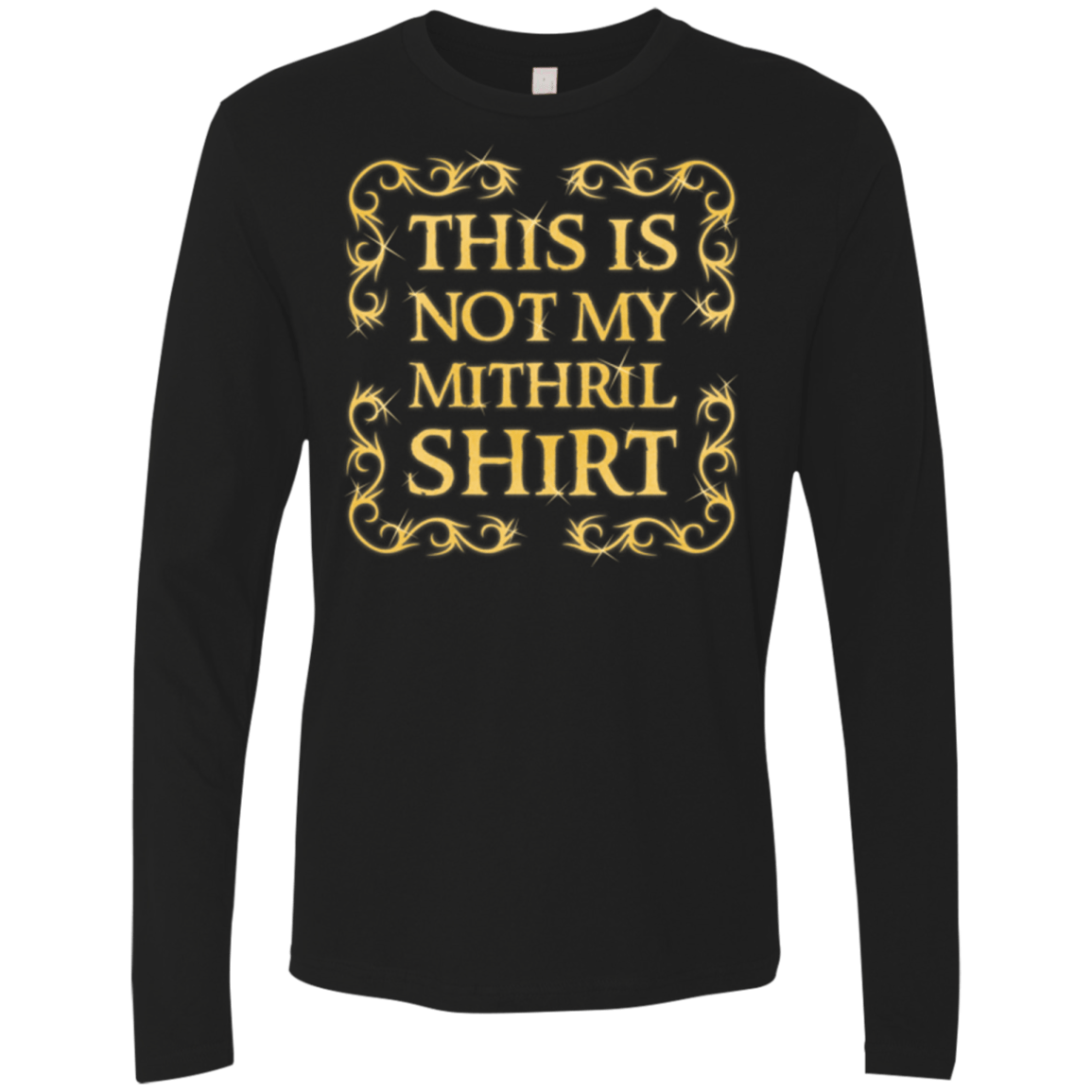 T-Shirts Black / Small Not my shirt Men's Premium Long Sleeve